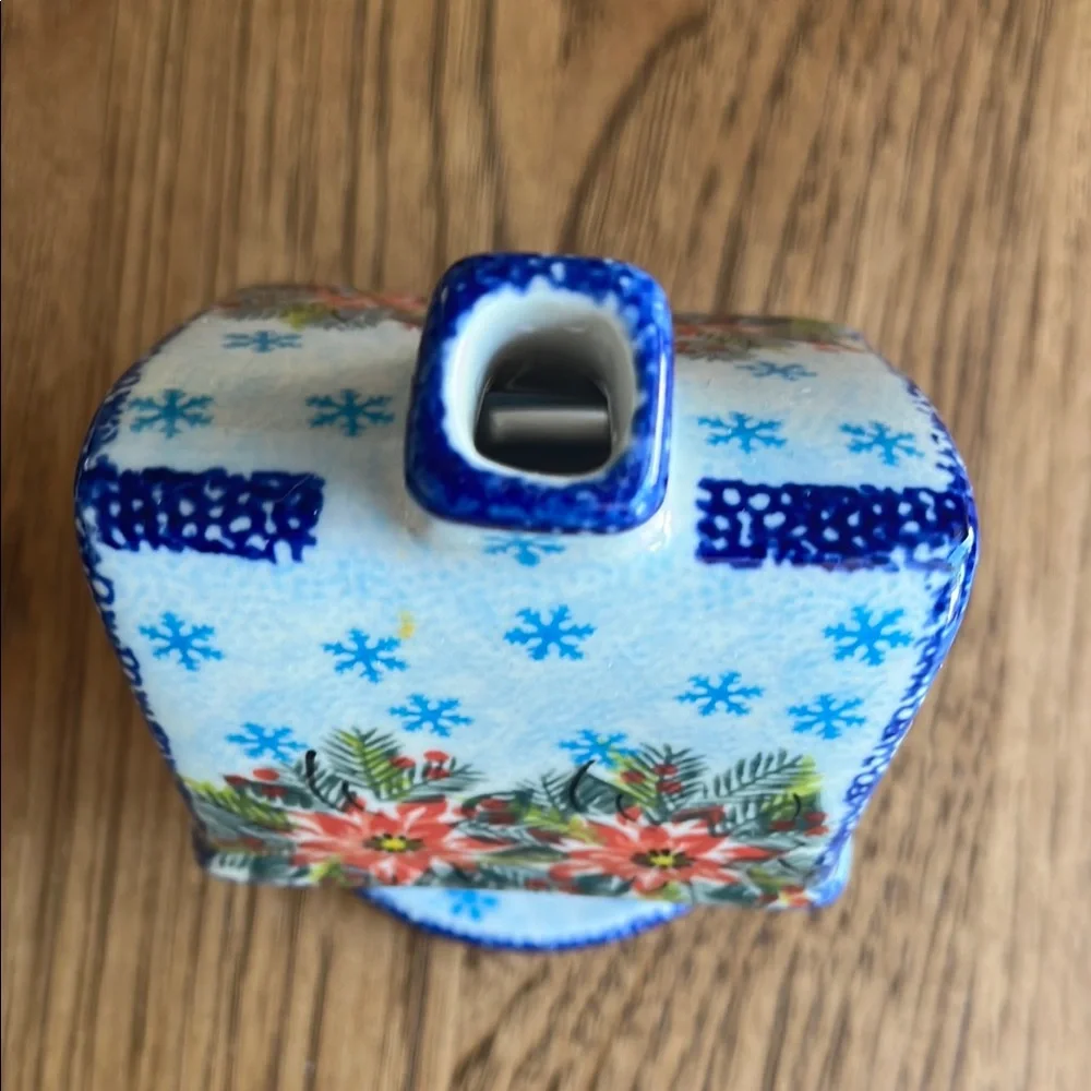 Polish pottery Ceramic House for votive candle - Picture 2 of 8